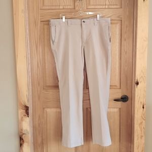 Men''s Sz 40/34 Columbia Tan Cotton Trousers